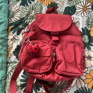 Kipling Cherry Red Women's Backpack